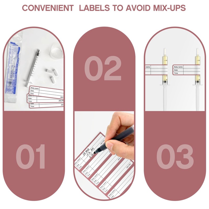 60 Sets 1/3/5Ml Colostrum Collector Kit Include 1/3/5ml*20 No Needle