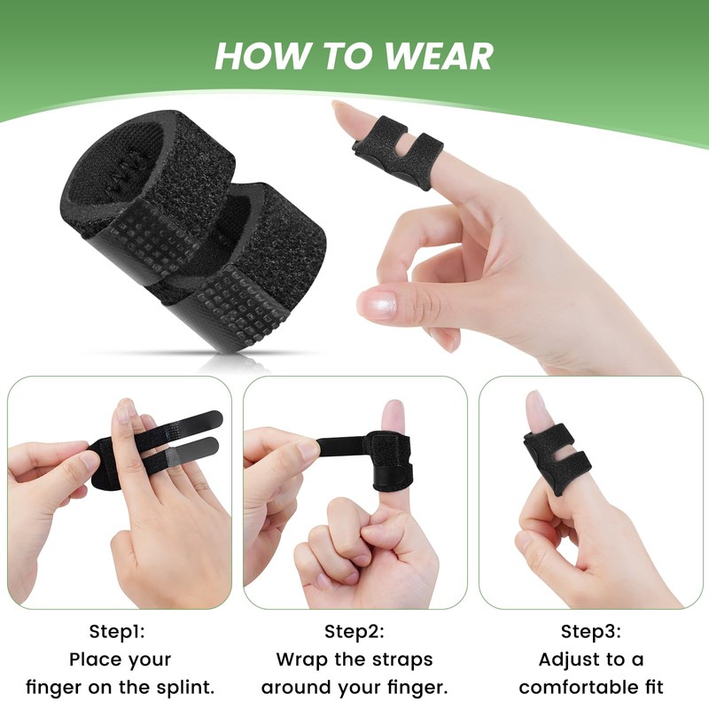 EDNYZAKRN 5Pcs Thumb Splints, Small Finger Brace for Trigger Finger