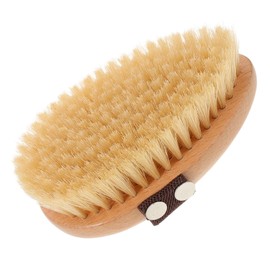 Gatuida Ergonomic Back Exfoliating Brush with Natural Bristles Nonslip Handle for Secure Grip Portable Bath Brush for Smooth Skin Easy to Clean and Maintain
