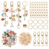 Starry 105Pcs Keychain Making Kit DIY Bag Charm Kit 30