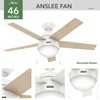Hunter 46 inch Indoor Ceiling Fan with LED Light -