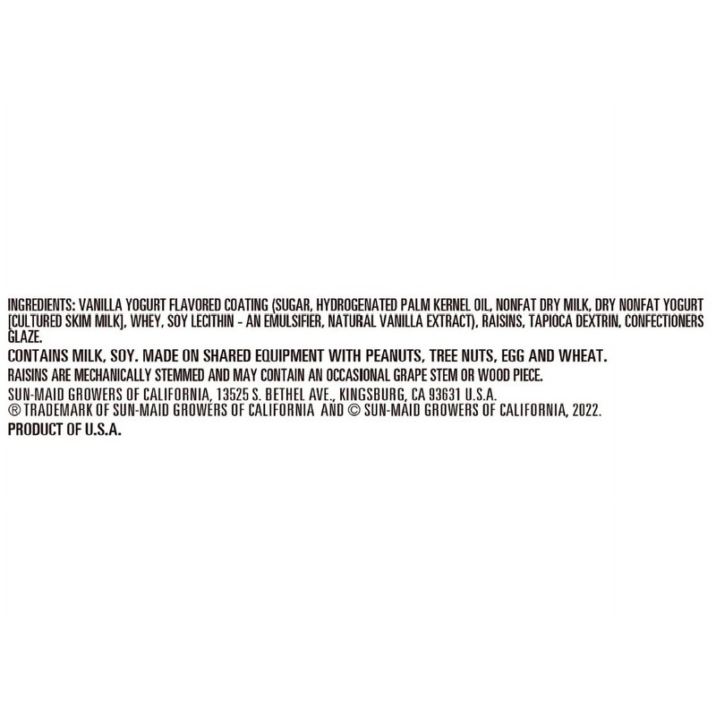 Sun-Maid® Vanilla Yogurt Covered Raisins (6 x 4 packs) 24