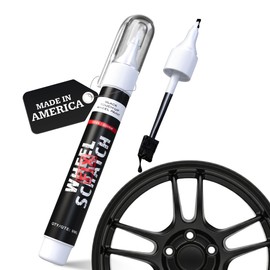Wheel Scratch Fix® Matte Black Magic Car Scratch Remover Pen - Alloy Wheel Touch Up Paint Pen for Cars, Curb Rash Removal with Fast-Drying & Long-Lasting OEM Finish, Vehicles Rim Repair Paint for Chip (Matte Black (Pen Only))