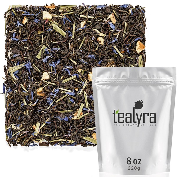 Tealyra - Earl Grey Premium - Best Classic Black Loose Leaf Tea - Fresh Award Winning Tea - Medium Caffeine - All Natural - 220g (8-ounce)