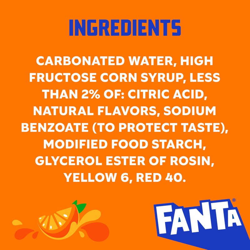 Fanta Orange Soda Soft Drink, 16.9 fl oz Bottles, 6