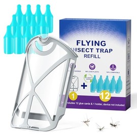 12 Pack Refill Cartridge Kit Compatible with ZIVO M364 and Max Plug-in Light (1 Cartridge Holder + 12-Sticky Refills)