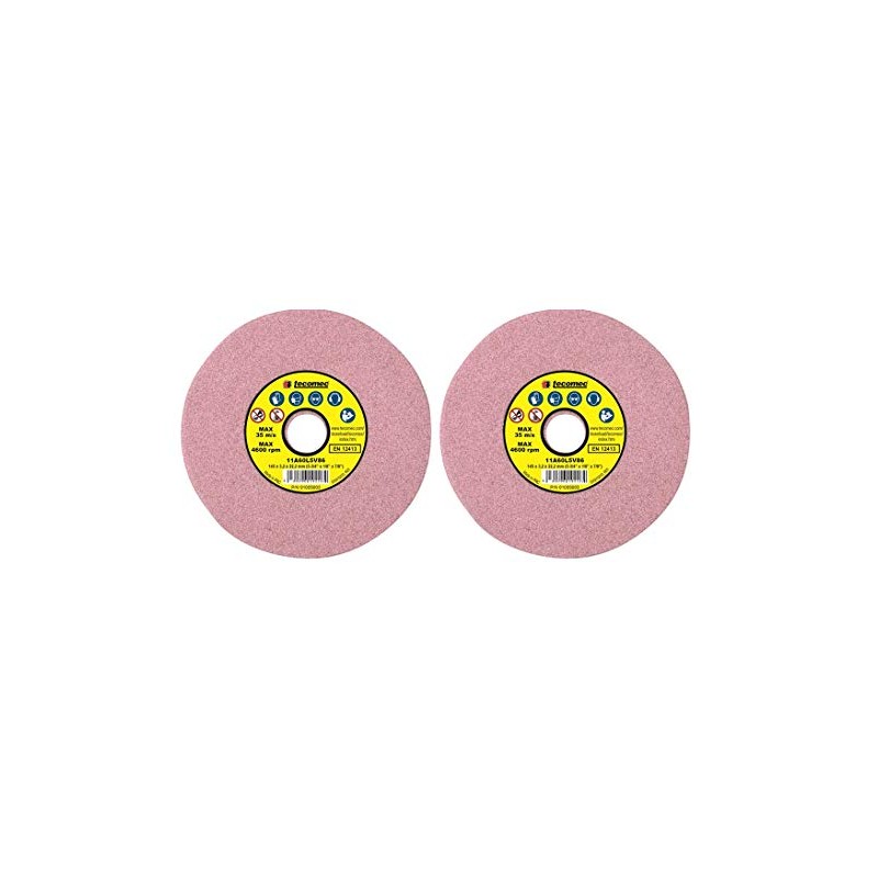 Tecomec Set of 2 pcs Grinding Wheels 5-3/4" x 1/8"