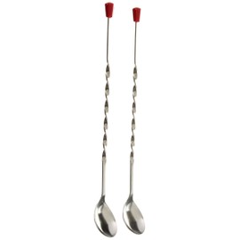 NEW, Update International 11-Inch Stainless Steel Bar Spoon, Bar Spoons, Twist-Neck, Barware Mixing Spoon - set of 2
