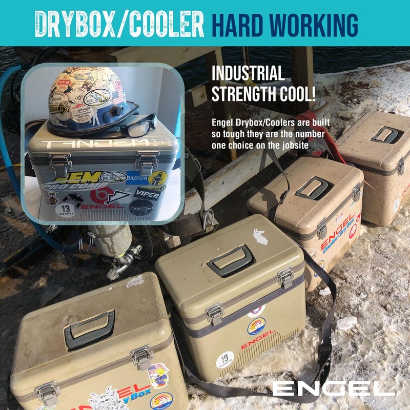 Engel UC7 7.5qt Leak-Proof, Air Tight, Drybox Cooler and Small