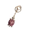 Rigral Turtle Turtle Bag Charm Glitter Key Ring, Pink