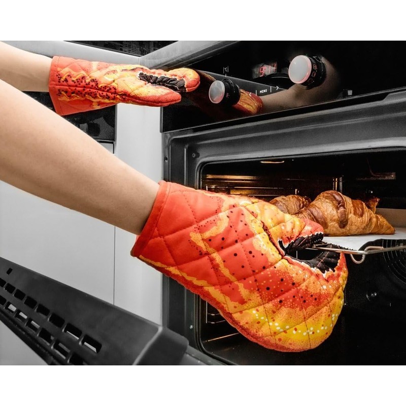 Lobster Scissors Oven Gloves Pair