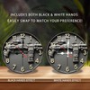 Lancholy 10-Inch Silent Wooden Wall Clock, Tactical Shotgun Clock Wall
