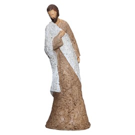 Civicia Jesus Statue, Hand-Painted Jesus Figurine Ornament, Catholic Figure Religious Gift for Home Decor Christmas, 18-inch