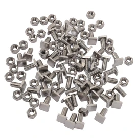 Greenhouse Nuts and Bolts,50 Sets Stainless Steel Greenhouse Screws Quick Assembly M6 X 13 Screws M6 Nuts Tool Assortment Set for Hardware Greenhouse Supplies