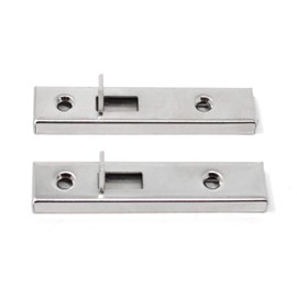 Design61 2 x Cabinet Latch Furniture Latch with Sliding Lock for Bathroom Furniture Pet Gates 7 cm