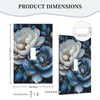 Decorative Art Light Switch Covers,1 Gang Single Toggle,Wall Plate,Switchplate,Gorgeous Flowers,5x3IN