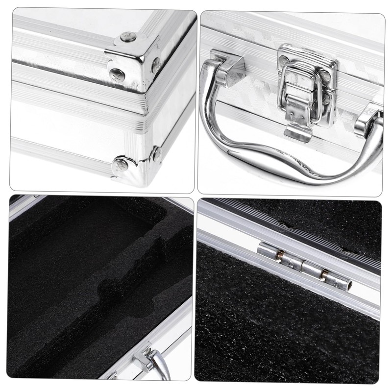 SUPVOX Aluminum Alloy Tool Box Portable Hard Shell Briefcase with
