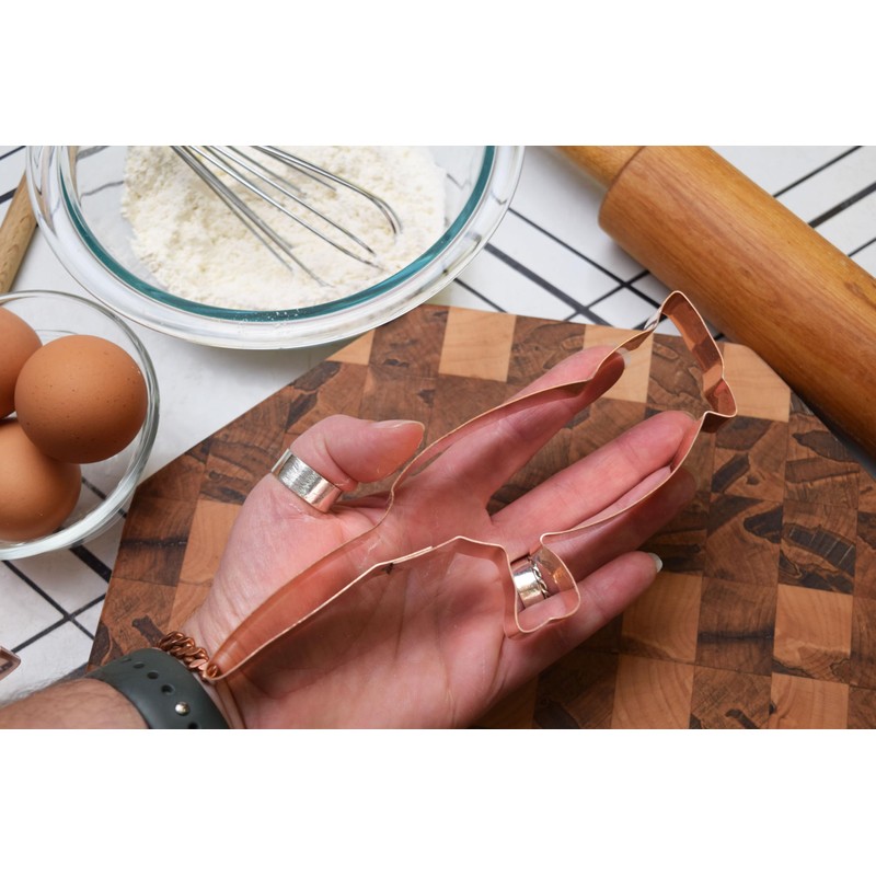 Cardinal Figurine Bird Cookie Cutter - Handcrafted Copper Cardinal Cookie