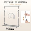 Gewudraw Heavy Duty Clothes Rack Load 630 lbs, Metal Rolling