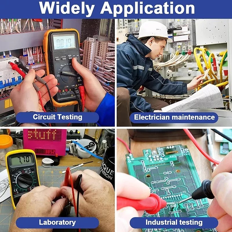 Zakulu Multimetro Digital Lcd Voltimetro Amperimetro Ac/dc Xl830l