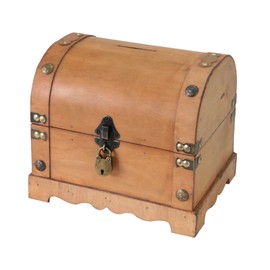 HMF 6414-51 Spardose aus Holz mit Schloss | 23,5 x 18 x 20 cm | Groß | Namibia