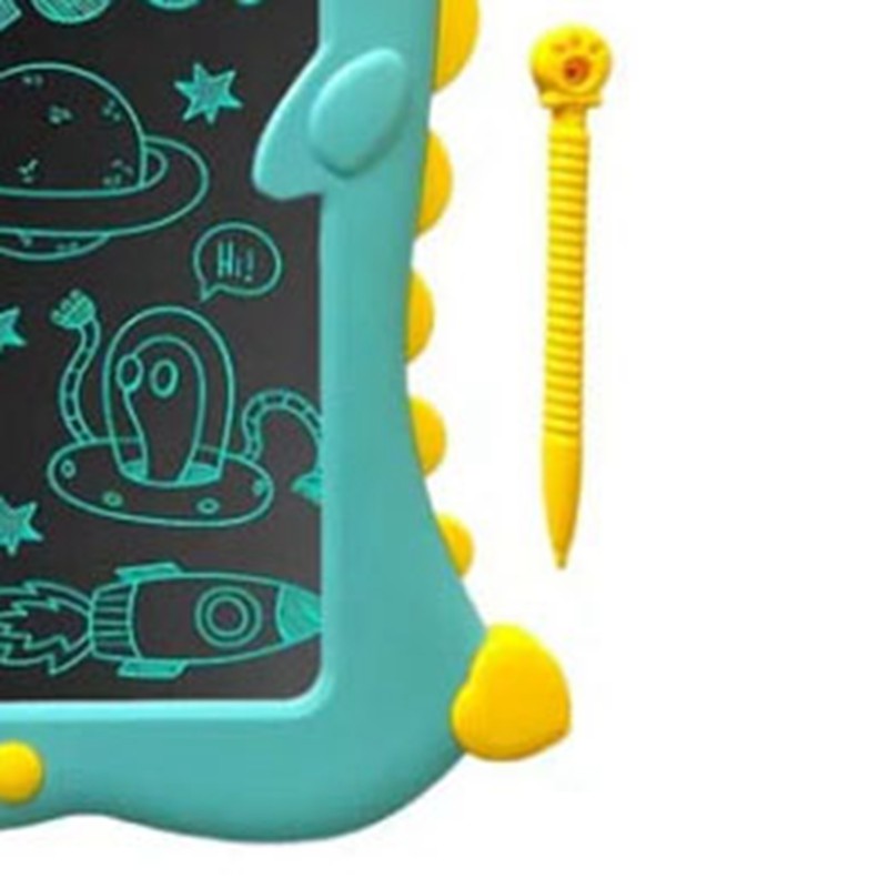 LCD Drawing Board Cute Dinosaur Shape Erasable Reusable Educational Colorful