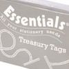 Whitecroft 27191/10 Essentials 101 mm Metal Ended Treasury Tags -