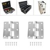 PIYANYO Silver 3.03× 2.64-inch (77×67mm) Quick-Release Hinges Detachable Hinges Specially
