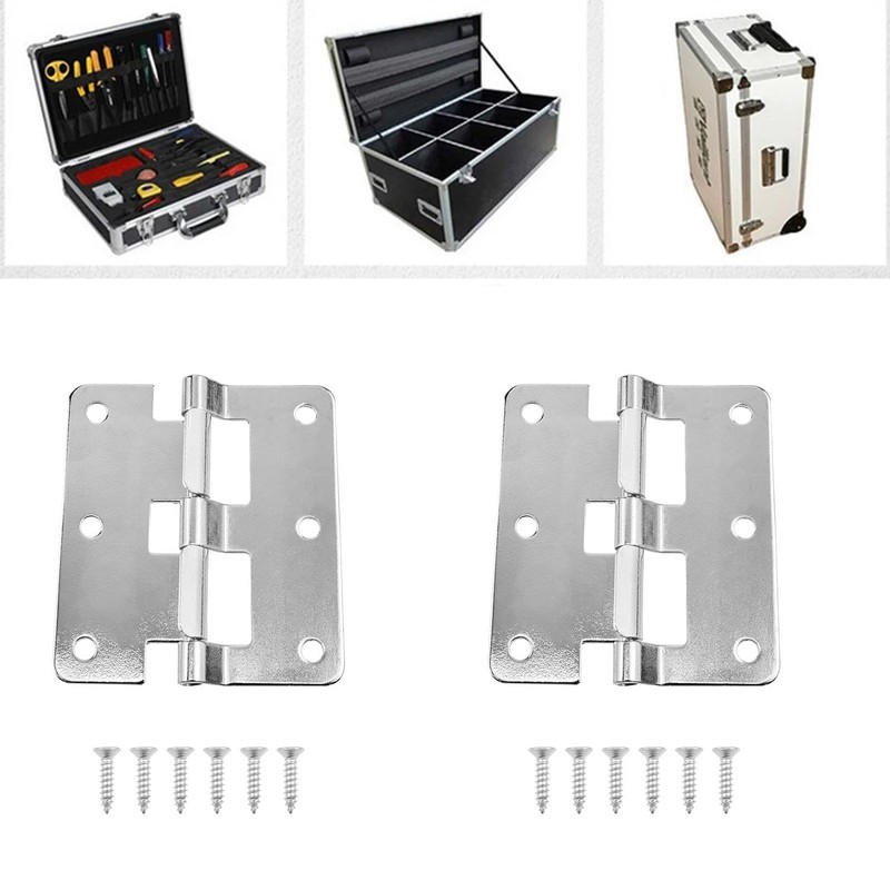 PIYANYO Silver 3.03× 2.64-inch (77×67mm) Quick-Release Hinges Detachable Hinges Specially
