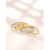 14K Gold Plated Interlocked Stackable Rings for Women - Gold