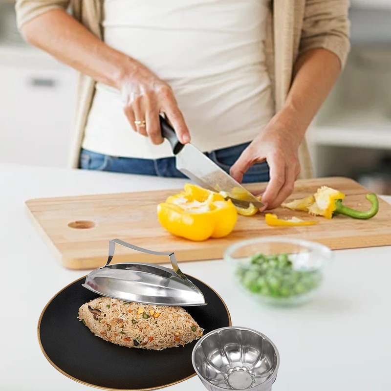 Flower Shaped Rice Mold Fried Rice Press Mold Stainless Steel