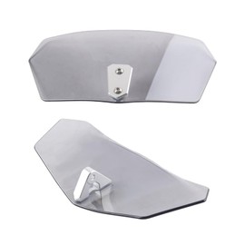 Vancroser Windscreen Extension Bike Additional Screen Extension Screen Windscreen Variable Windscreen Spoiler Universal Motorcycle Windshield PMMA Material Adjustable Airflow Bolt On (Gray)