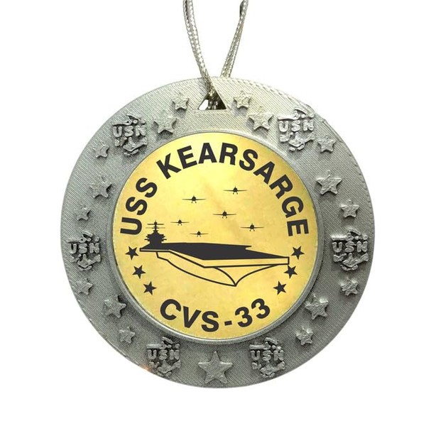 Spiffy Custom Gifts USS Kearsarge CVS-33 Christmas Ornament - 3D