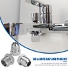 XJX 144-Piece JIC and ORFS Cap and Plug Kit, Hydraulic