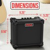 Pyle Mini Electric Guitar Amp - Portable 10 Watt Instrument