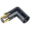 MAD OWL 3-Pin XLR 90 Degree Adapter, Adjustable Male to