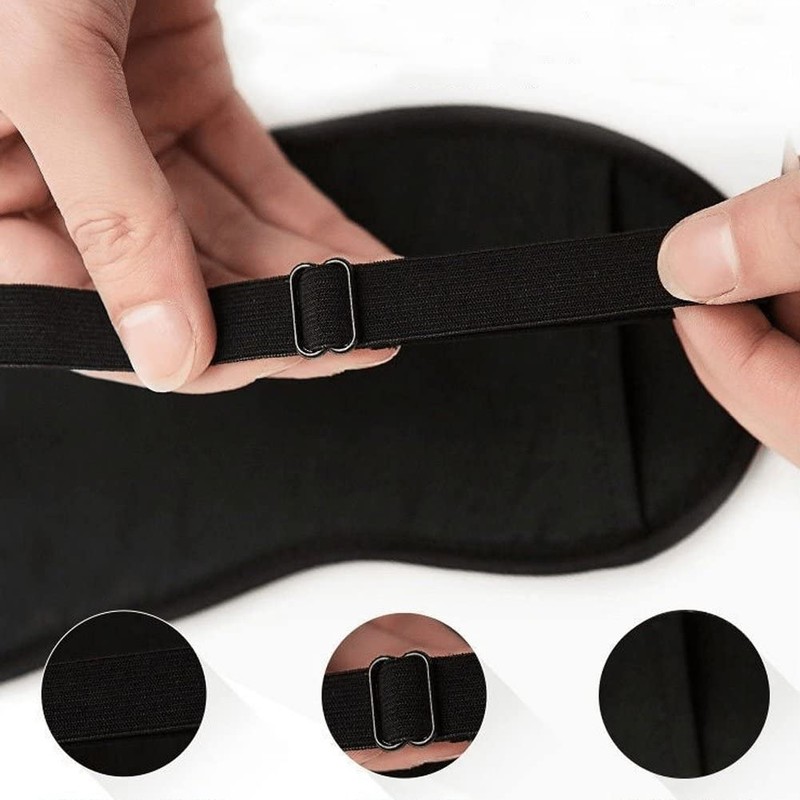 Dinntty Silk Eye Mask Light Blocking Sleeping Cute Cat Eye
