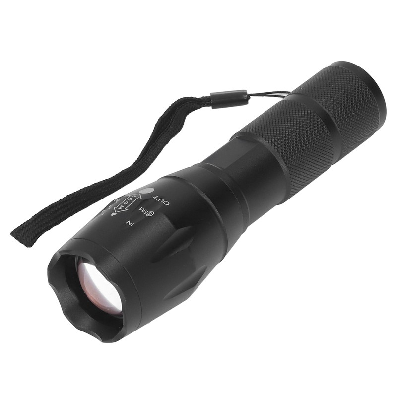 Small LED Flashlight Single Mode Retractable Focusing Waterproof Green Light