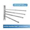 Adjustable Bathroom Towel Rack JSVER SUS304 Stainless Steel Towel Rack