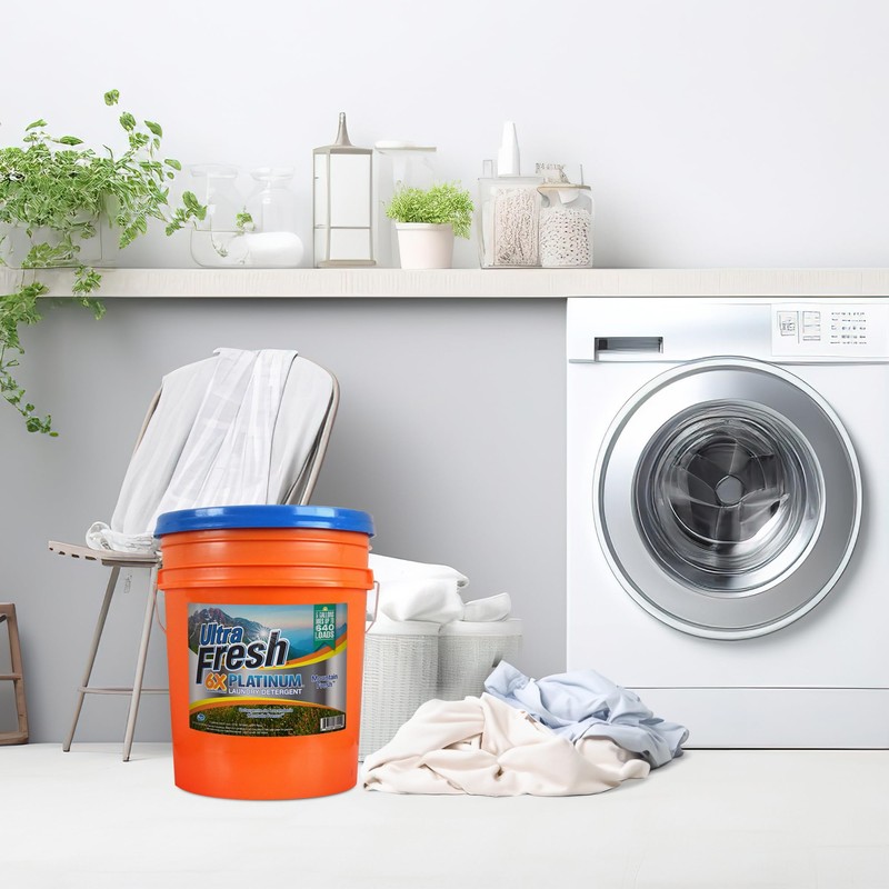 Ultra Fresh 5 Gallon Liquid Laundry Detergent Washing Soap for