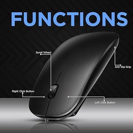 Ultra-Slim USB optical wired mouse for Laptop Computer Desktop, universal Mice Wire for Gaming Home Business Office Scroll Wheel Roller, Ergonomic Smooth Tracking, Hand Comfortable