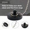 Sink Stopper 1.75" - Bathtub Drain Plug with Chain -