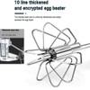 Stainless Steel Semi-Automatic Whisk Egg Whisk Hand Push Rotary Whisk