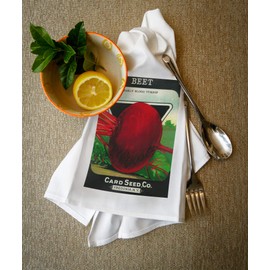 Lantern Press Beets Seed Packet (100% Cotton Tea Towel, Decorative Hand Towel, for Kitchen and Home)