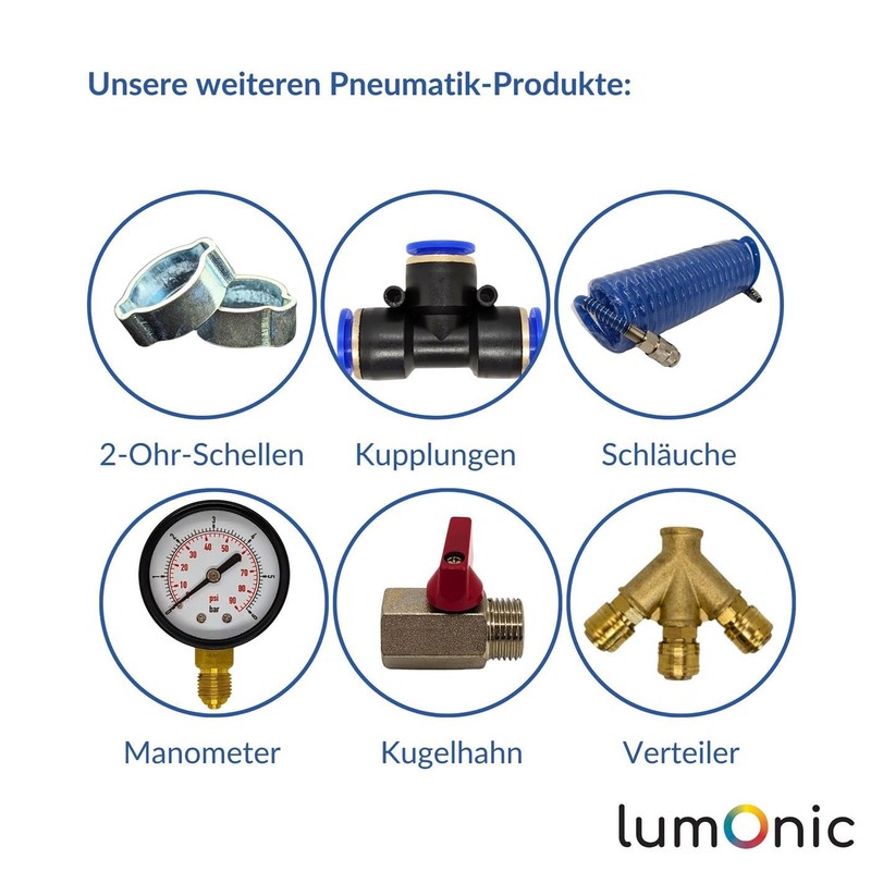 Lumonic I 10 x 1-Ear Clamps 28.4-31.6 mm I V2A