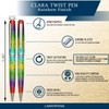 Lanier Clara Ballpoint Pen - Glossy Clear Body with Shiny