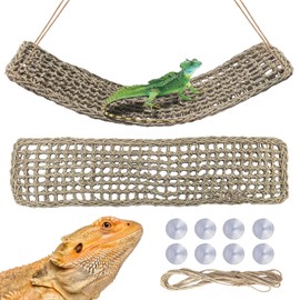 2 Pieces Bearded Dragon Hammock Large, 30" x 7" Reptile Hammock, Lizard Hammock,Bearded Dragon Climbing Habitat Tank Accessories,Reptile Bridge for Chameleon Hermit Gecko Snakes