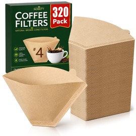 320 Count #4 Cone Coffee Filters for 8-12 Cup Drip Coffee Makers