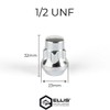 Ellis Excellence Set of 4 Alloy Wheel Locking Nuts, 1/2