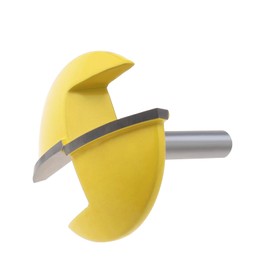 eMagTech 6.35mm Shank Horizontal Crown Router Bit Crown Cap Molding Router Bit Woodworking Cuttting Tool for Cutting Solid Wood Plywood MDF 44mm Width 11mm Cutting Depth